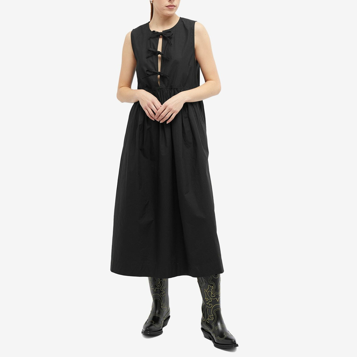 Ganni Black Polyester Casual Dress