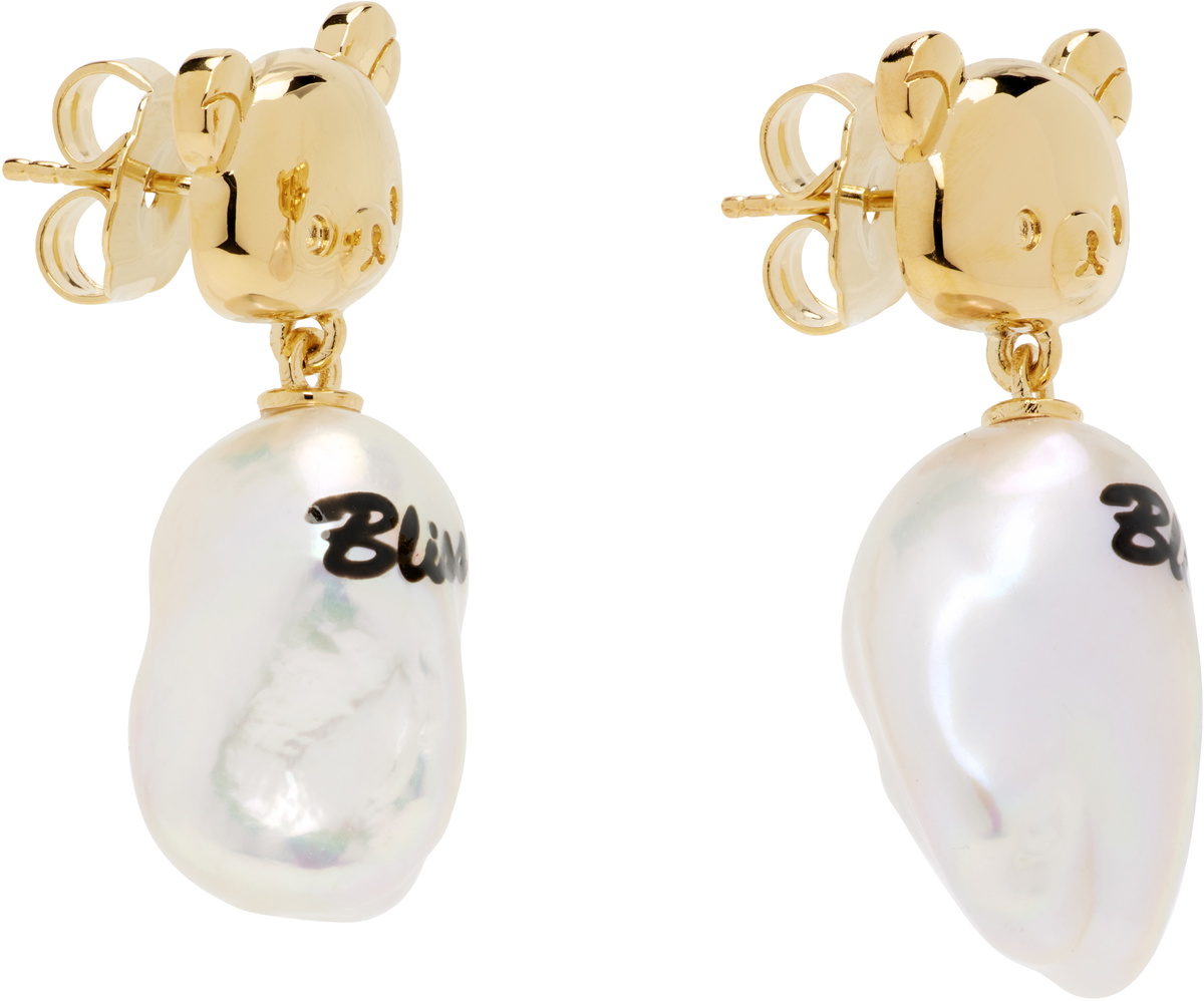 JIWINAIA Rilakkuma Edition Bliss Baroque Pearl Earrings