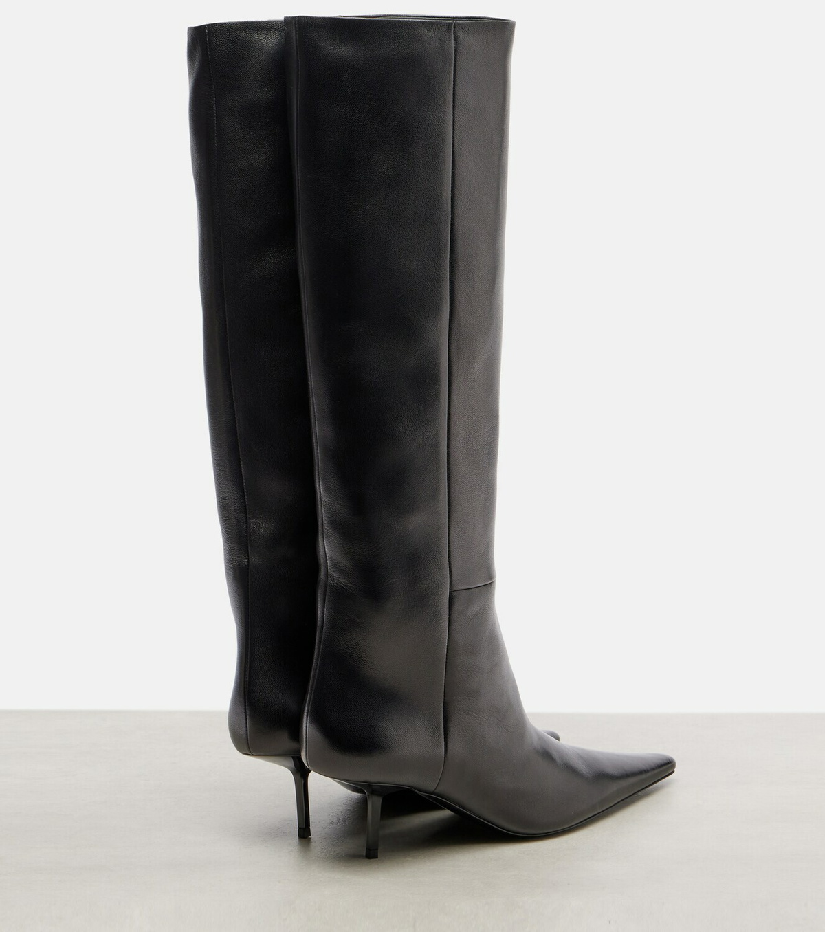 Saint Laurent Victoire 55 leather knee-high boots