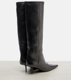 Saint Laurent Victoire 55 leather knee-high boots