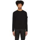 Stone Island Shadow Project Black Open Knit Sweater