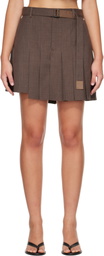sacai Brown Suiting Skort