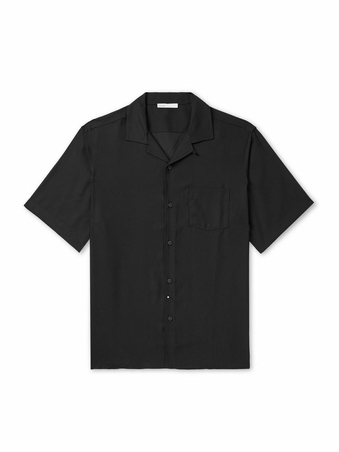Onia - Vacation Convertible-Collar TENCEL™ Shirt - Black