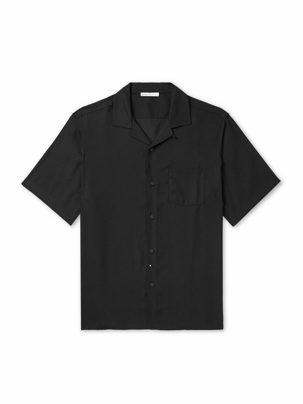 Photo: Onia - Vacation Convertible-Collar TENCEL™ Shirt - Black