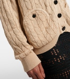 Blazé Milano Ket cable-knit cotton cardigan