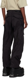JiyongKim Black Mutli-Pocket Cargo Pants