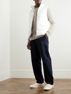 Herno - Quilted Silk and Cashmere-Blend Down Gilet - White