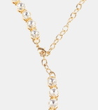 Miu Miu Logo crystal-embellished necklace