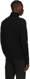 C.P. Company Black Merino Roll Neck Sweater