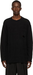Yohji Yamamoto Black Silk Sweater