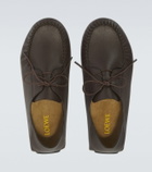 Loewe Rambla leather boat shoes