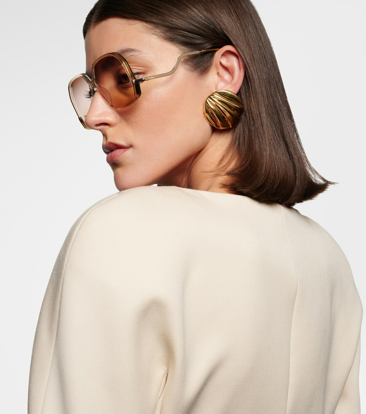 Chloé Wavy square sunglasses
