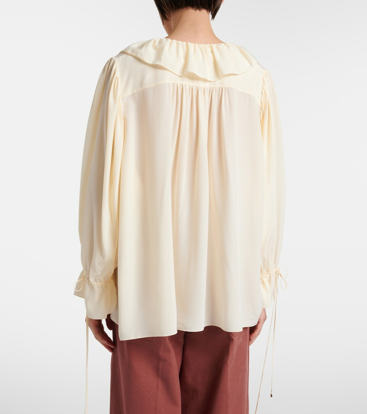 Chloé Ruffled silk blouse