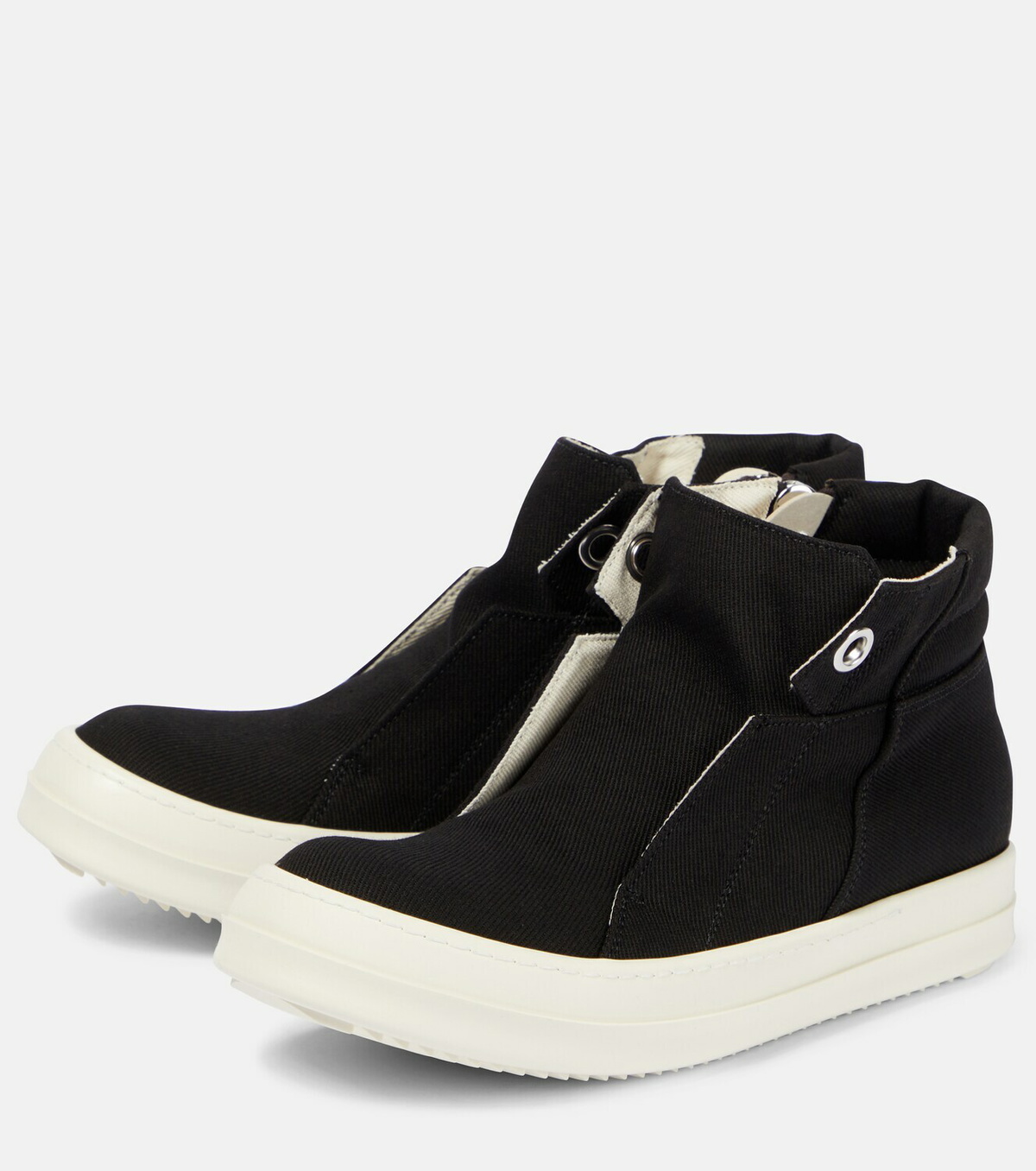 Rick Owens Dunk denim high-top sneakers Rick Owens