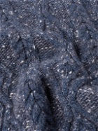 Inis Meáin - Aran Cable-Knit Cashmere Sweater - Blue