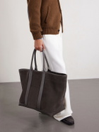 TOM FORD - Leather-Trimmed Suede Weekend Bag