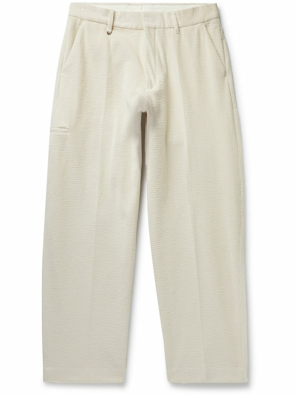Pop Trading Company - Paul Smith Wide-Leg Textured Cotton-Blend 