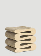 Wiggle Side Stool in Beige