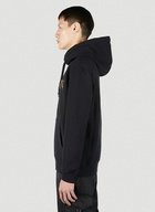 Lanvin - Fleece Logo Hooded Sweatshirt in Black