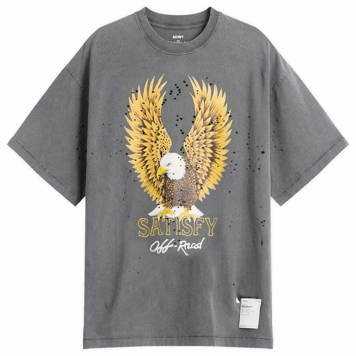 Satisfy Men's MothTech T-Shirt in Faded Black