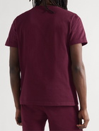 Onia - Garment-Dyed Cotton-Jersey T-Shirt - Burgundy