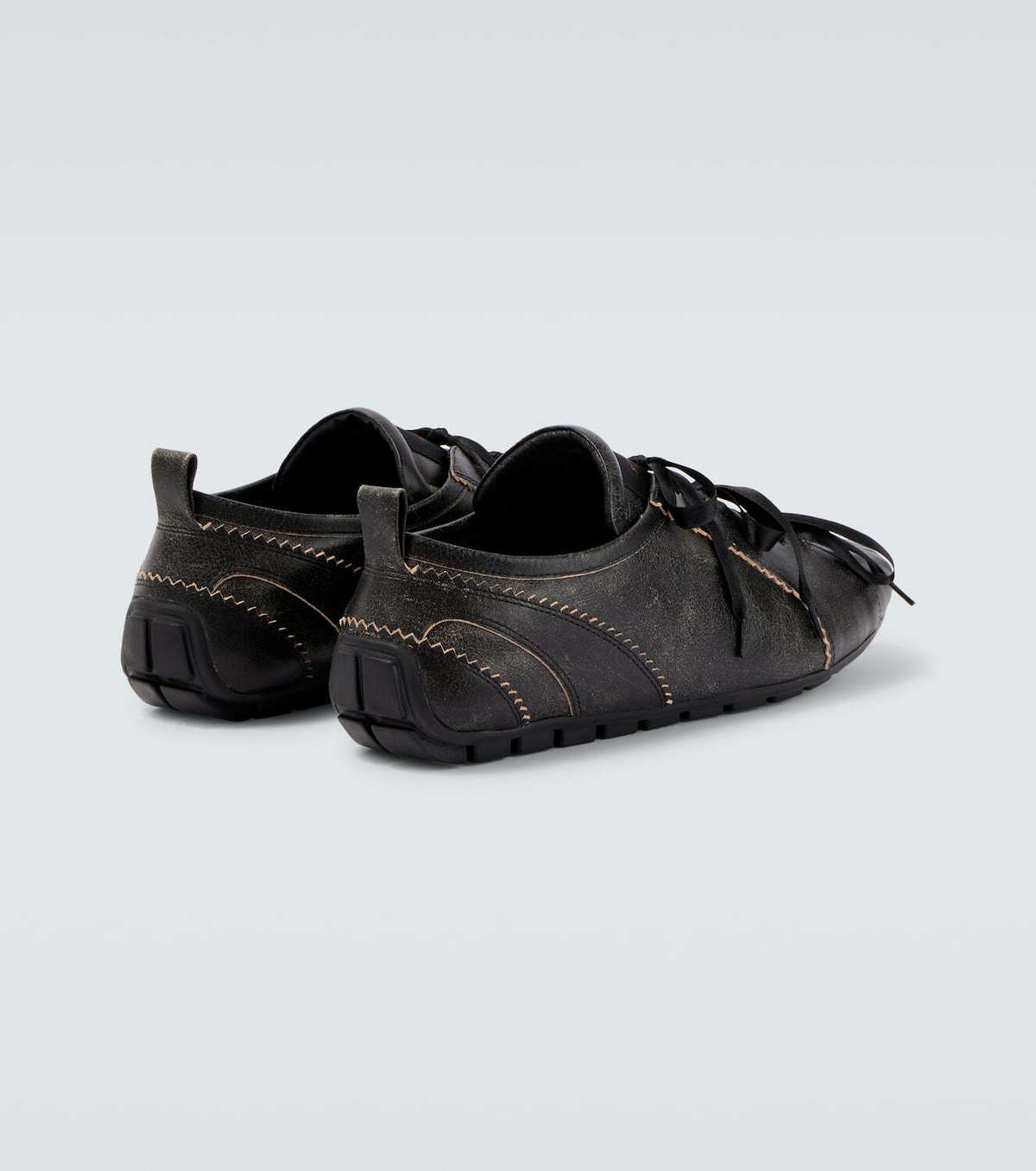 Simone Rocha Ballerina Grip leather sneakers