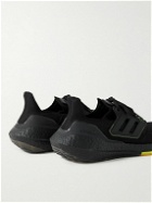 adidas Sport - Ultraboost 22 Rubber-Trimmed Primeknit Sneakers - Black