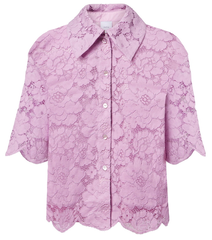 Photo: Patou Cotton-blend lace shirt