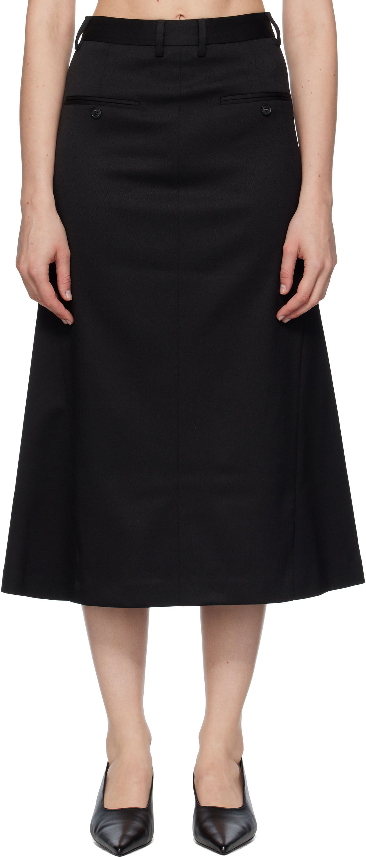 スカート MM6 MAISON MARGIELA Black Stretch Twill Mini Skirt Twill Mini Skirt by MM6 Maison Margiela | Rent the Runway