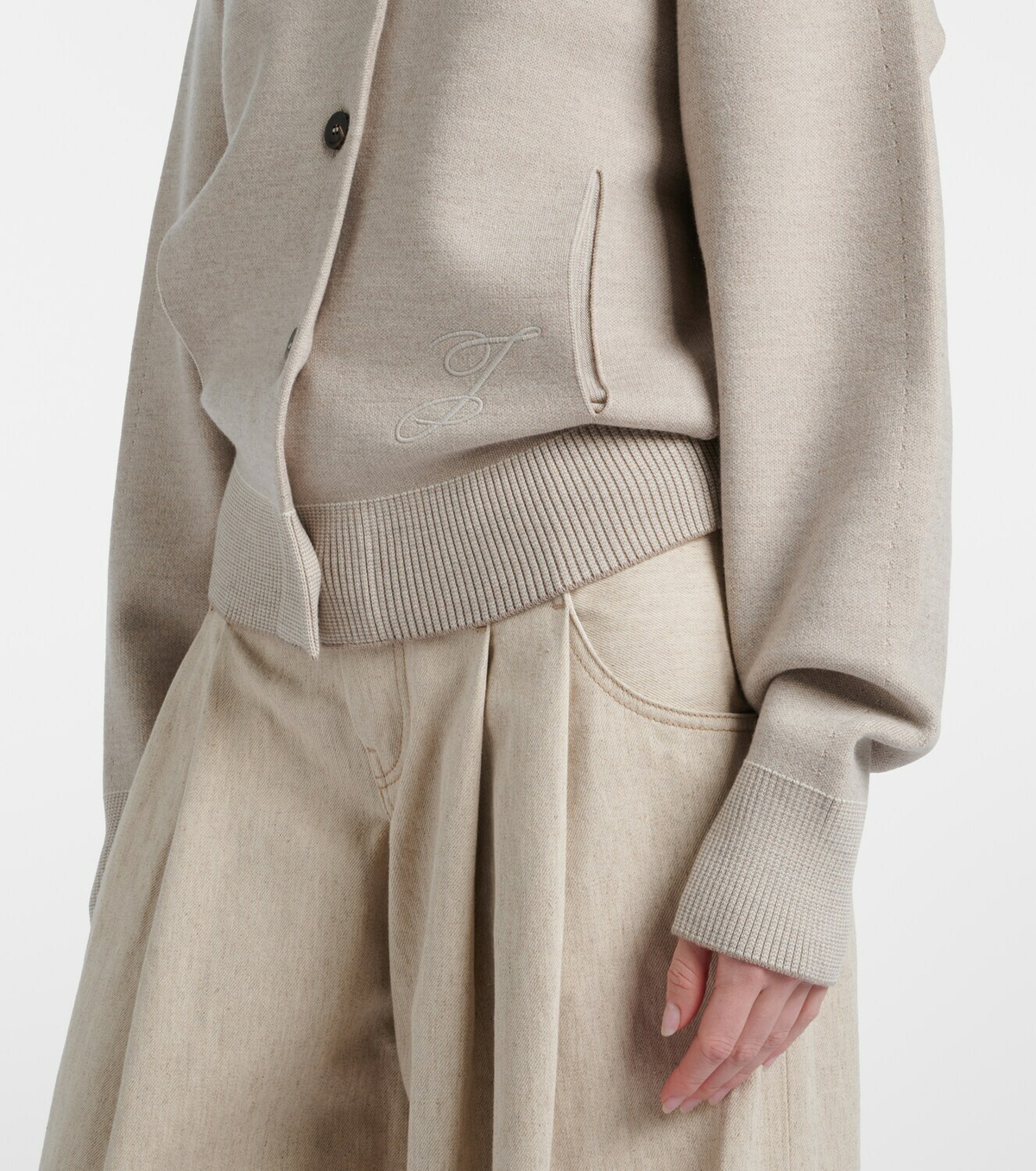 Jacquemus Lavande wool-blend cardigan