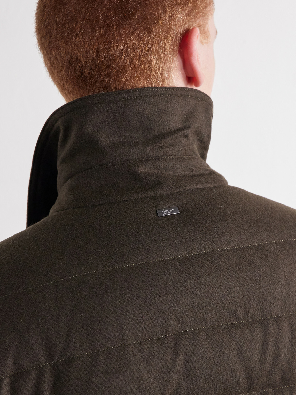 Herno - Quilted Flannel Down Jacket - Brown