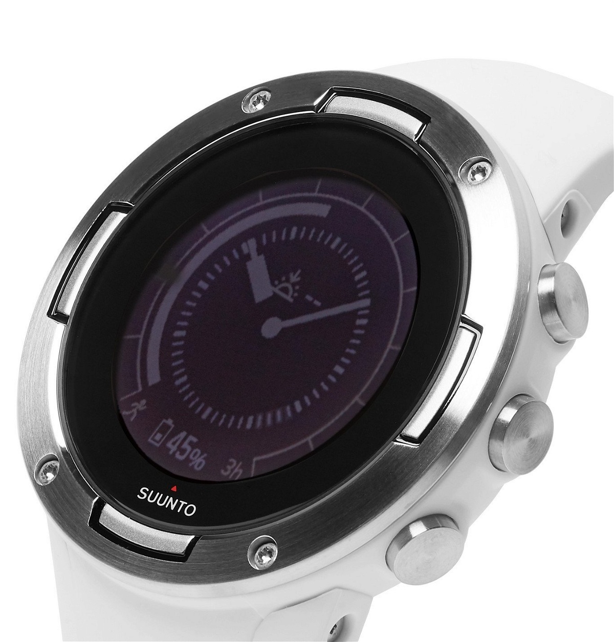 Suunto - 9 G1 GPS 50mm Stainless Steel and Silicone Smart Watch