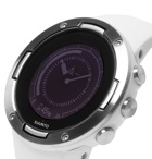 Suunto - 5 G1 GPS 46mm Stainless Steel and Silicone Digital Watch - White