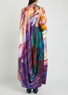 Roksanda Robina Printed Silk Maxi Dress Purple
