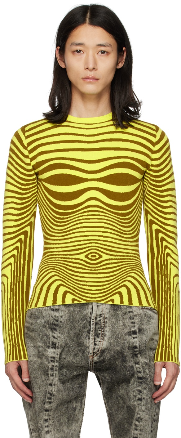 Photo: Jean Paul Gaultier Green Body Morphing Sweater