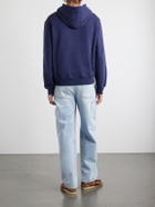 LOEWE - Paula's Ibiza Anagram-Embroidered Cotton-Jersey Hoodie - Blue