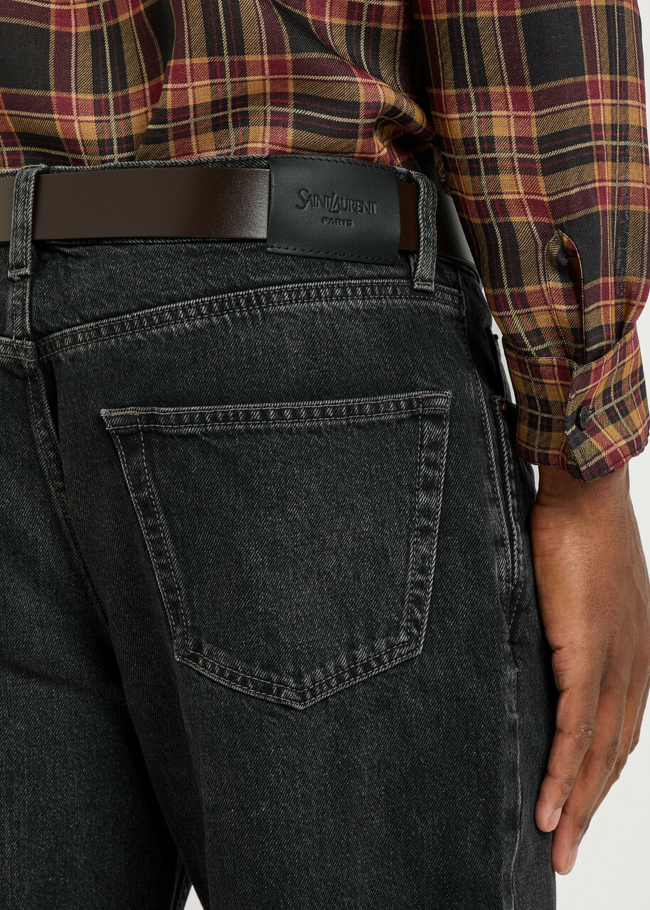 Saint Laurent Mick Straight-leg Jeans Black