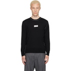 MM6 Maison Margiela Black Crewneck Sweater