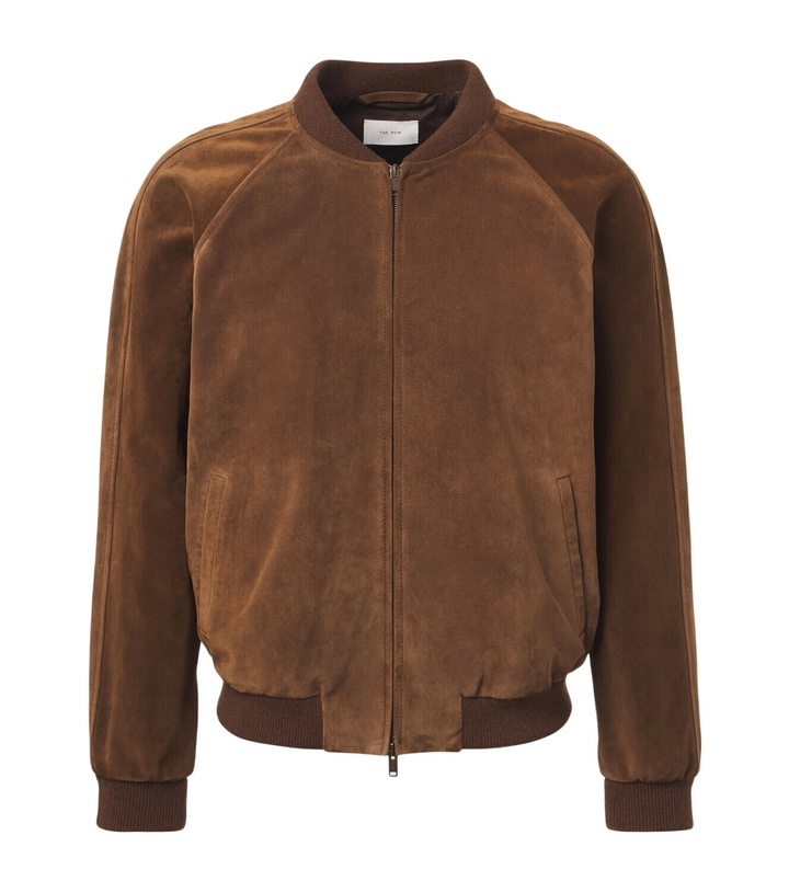 Photo: The Row Ramiro suede bomber jacket
