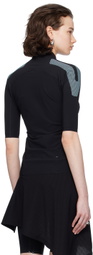 JOHANNA PARV Black Zip Top