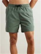 Belstaff - Clipper Straight-Leg Mid-Length Swim Shorts - Green
