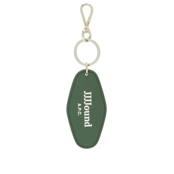 Photo: A.P.C. Men's x JJJJound Hotel Souvenirs Keychain in Khaki 