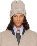 Maison Margiela Beige Shetland Wool Beanie