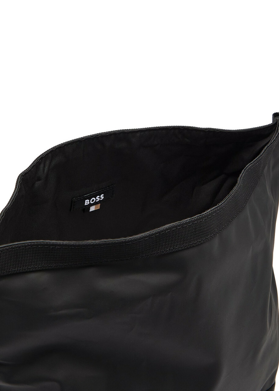 Boss Stenson Coated Faux Leather Washbag - Black - One Size