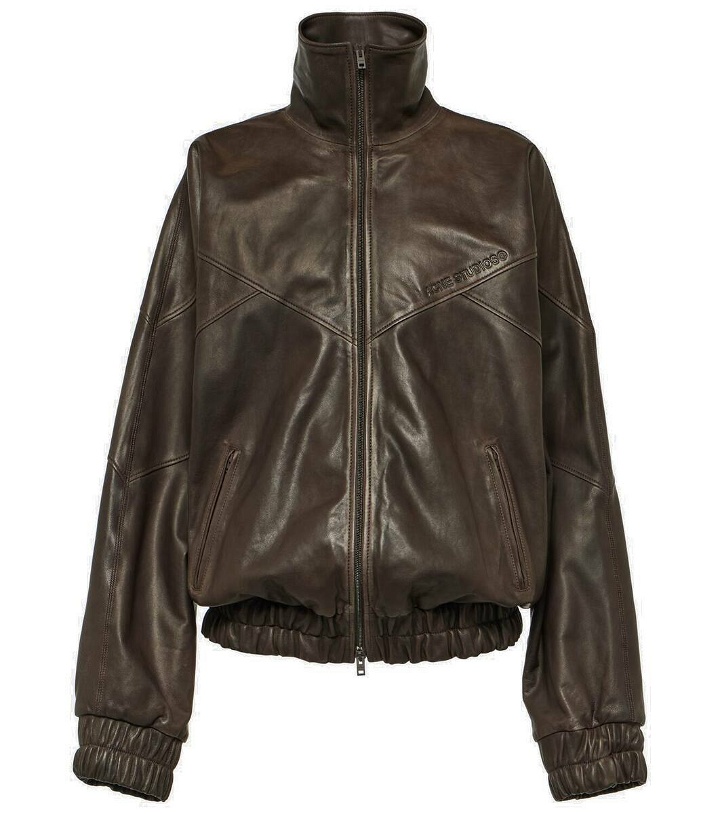 Photo: Acne Studios Letty leather bomber jacket