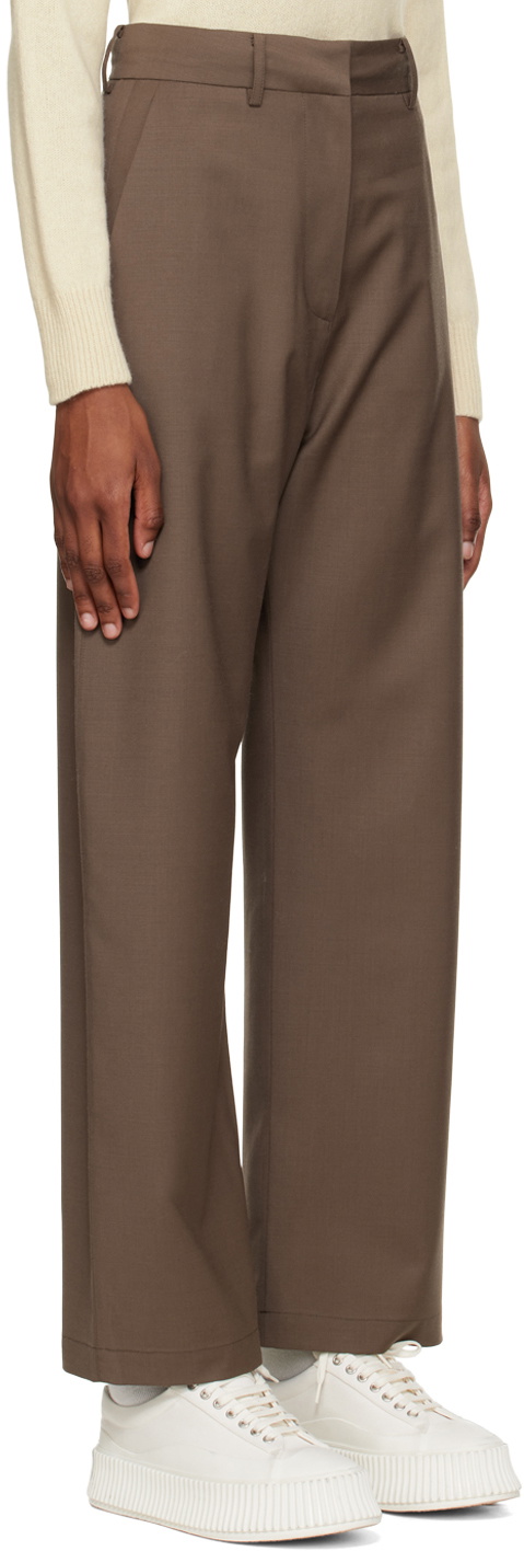 Arch The Brown Straight-Leg Trousers