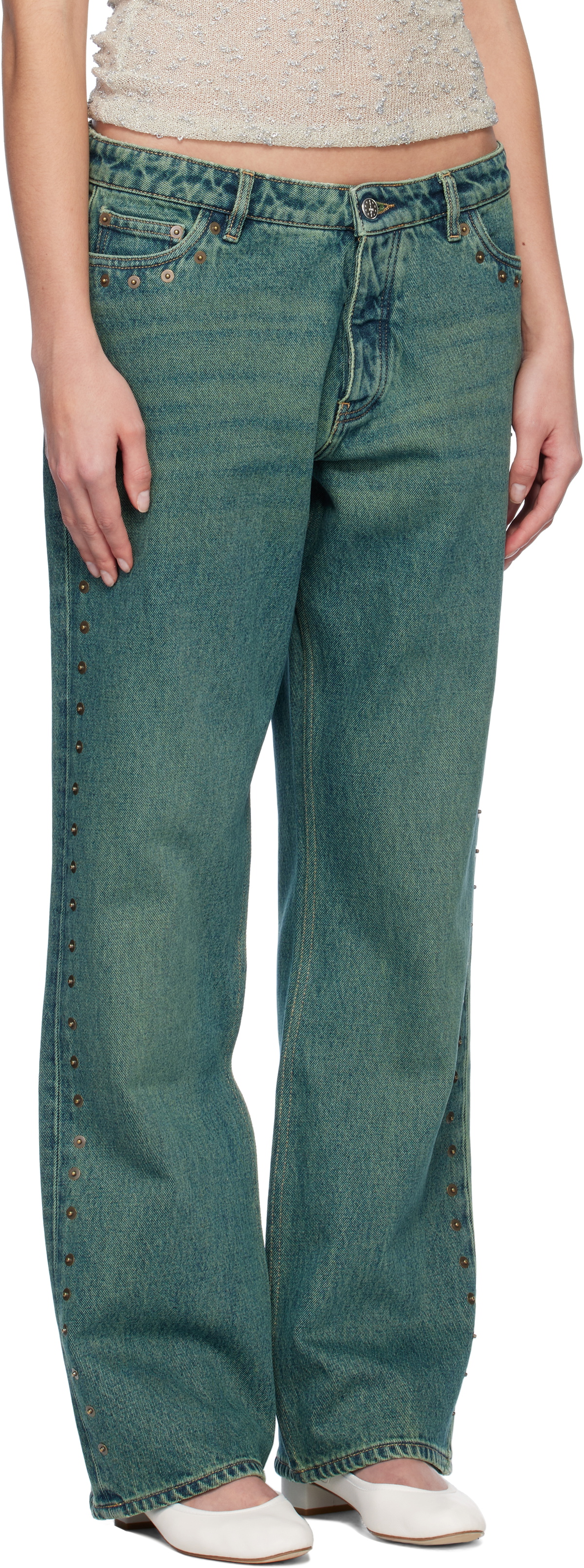 Paloma Wool Green Crowd Jeans Paloma Wool