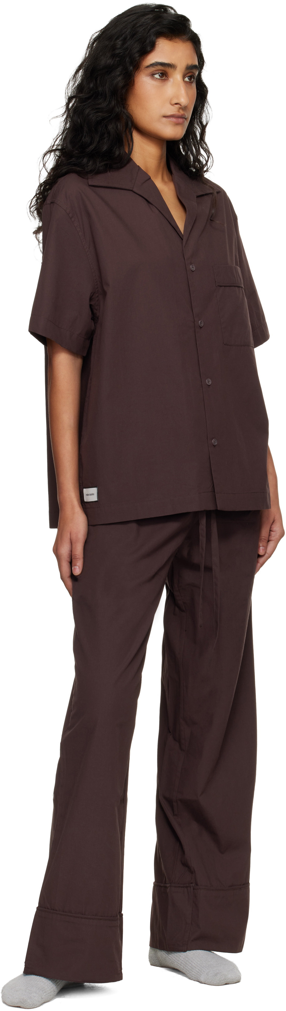 Entire Studios Brown SS Pyjama shirt