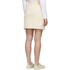 YMC Off-White Denim Zip Skirt