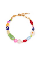 Anni LU Happy Beaded 18kt Gold-plated Bracelet - Multicoloured - One Size